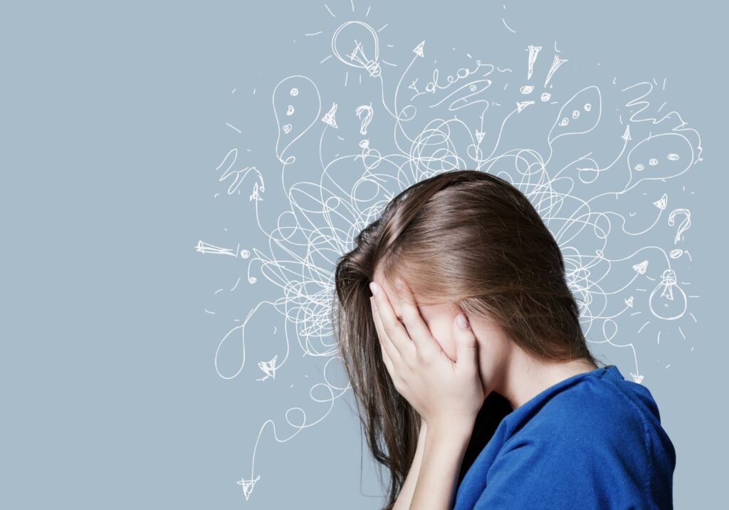 femme stressée